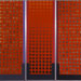 The Orange Building, by Elizabeth Rooney | 3 panels, mixed media (gold leaf) 180 x 66cm (each panel).